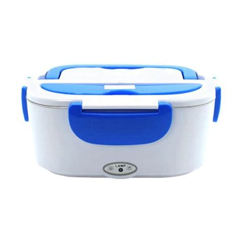 Electric Heating Lunch Box White/Blue 